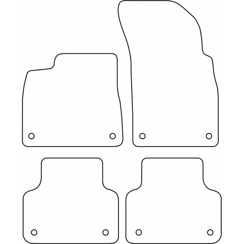 Set car mats  Audi Q7 2015-