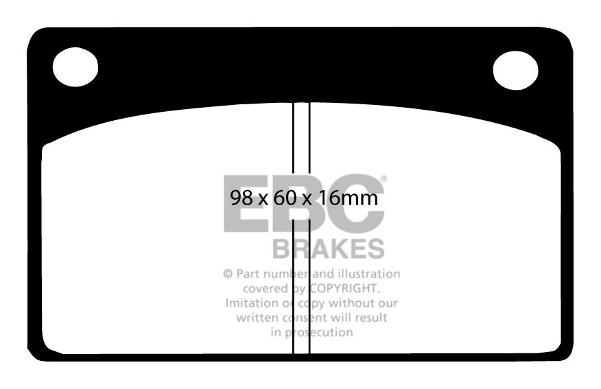 EBC Brakes TOYOTA Corolla 1.3 (EE111) (EU) 97-2000 Remblokken vo