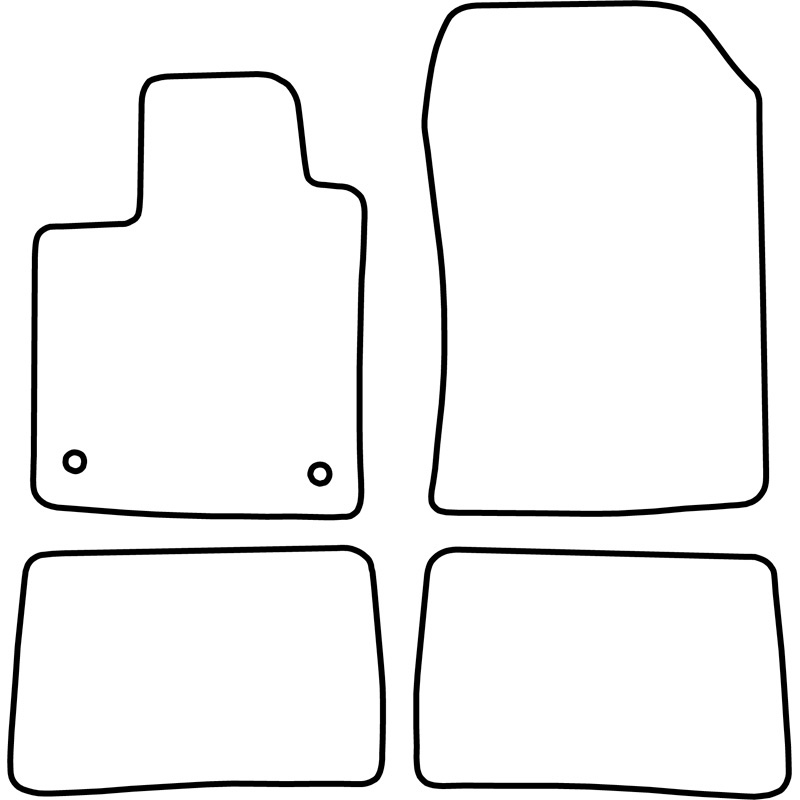 Set car mats  Renault Wind 2010-