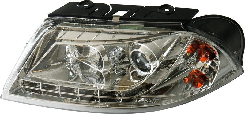 Headlights VW Passat 3BG 01-04 chrome + Daytime Running