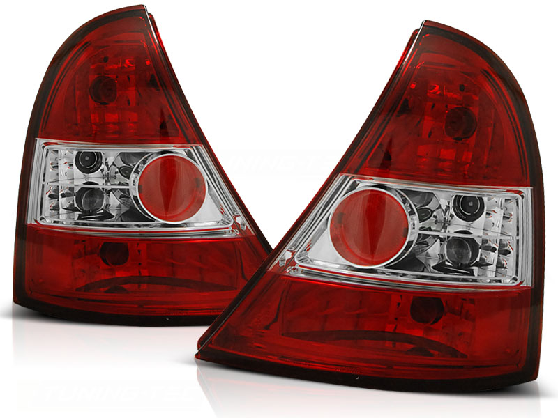 Rear lights Renault Clio B '98-'05 Red/white