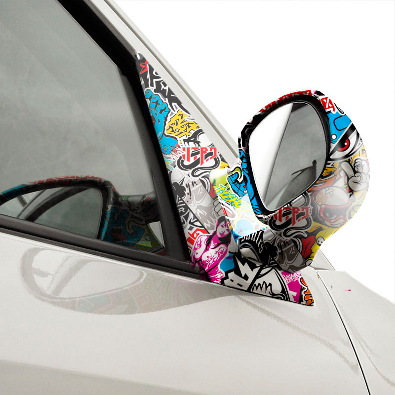 Stickerbomb Foil - Graffiti design 1 - Roll 60x200cm - self-adhesive