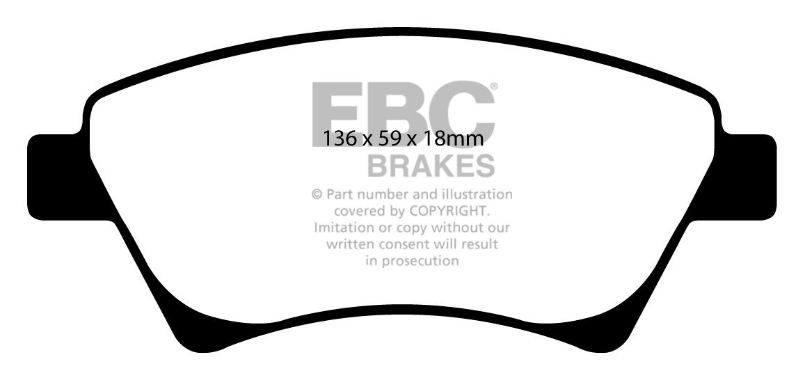EBC Brakes RENAULT Megane 1.5 D 2002-2005 Remblokken voorzijde g