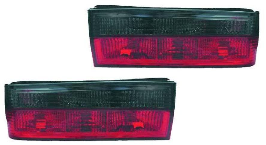 Taillights BMW E30 83-87 Clear Red/Black