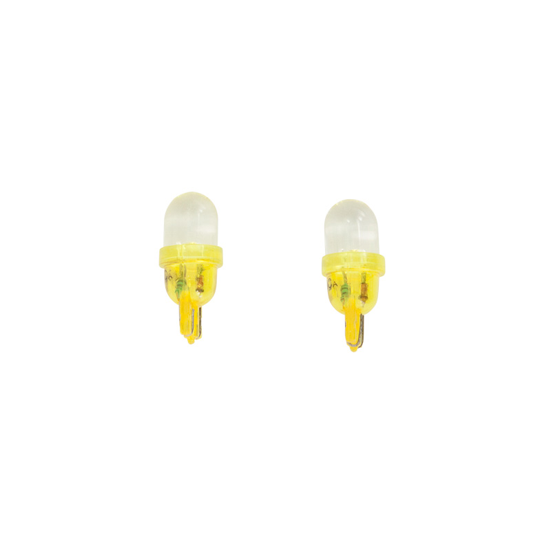 T-10 LED Bulbs 12V Yellow, set of 2 pieces