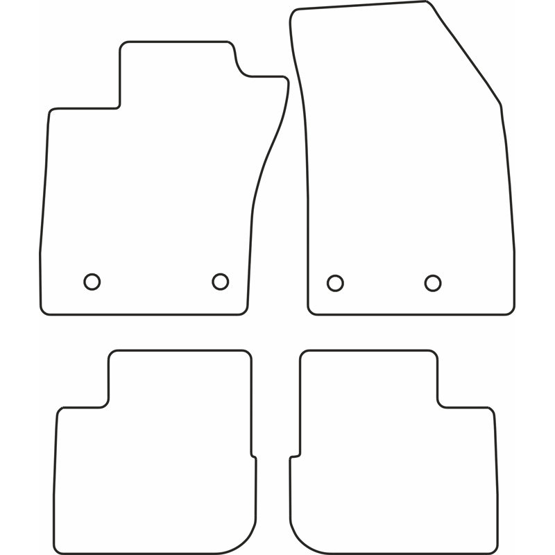 Set velour car mats  Fiat Tipo 5-doors/SW 2017-