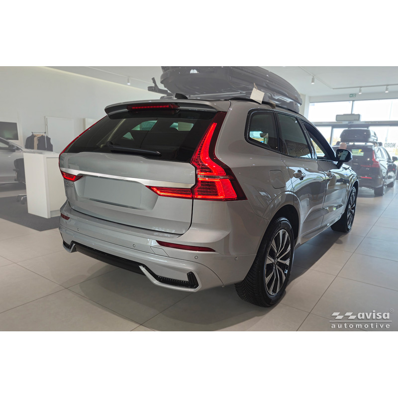 Avisa Brushed Stainless Steel Trunk Tailgate Trim Cover  Volvo XC60 II 2017-2021 & Facelift 2021-
