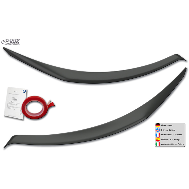 RDX Head light spoilers  Renault Master III Facelift 2019-2024 (ABS)