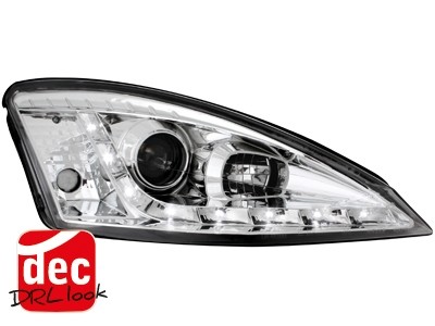 Headlights Ford Focus 98-01 Devil Eyes Dayline Chrome
