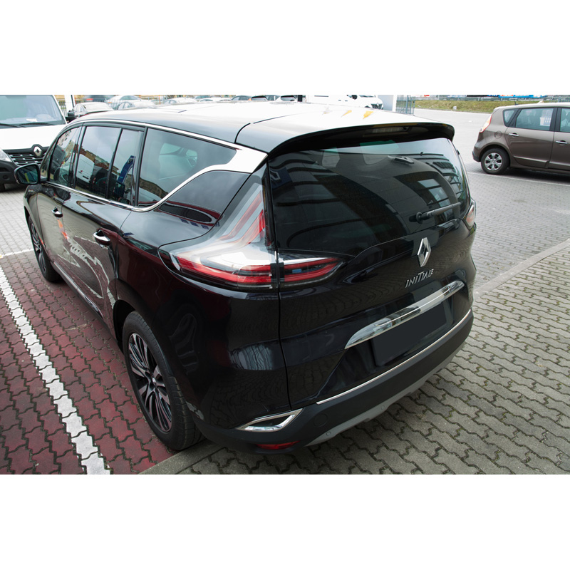 Stainless Steel Rear bumper protector  Renault Espace 2015-2023 excl. Initiale Paris 2020-2023 'Ribs'