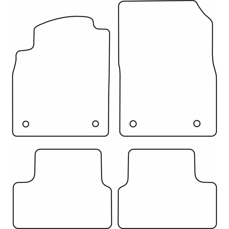 Set velour car mats  Chevrolet Cruze 2009-