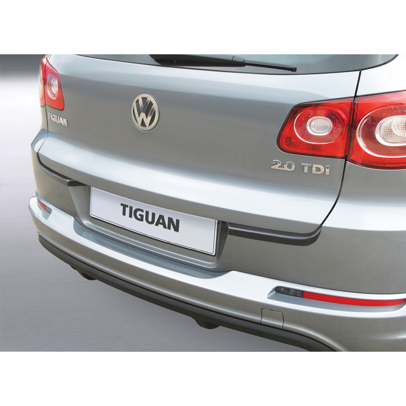 ABS Rear bumper protector  Volkswagen Tiguan 2007-2016 Black