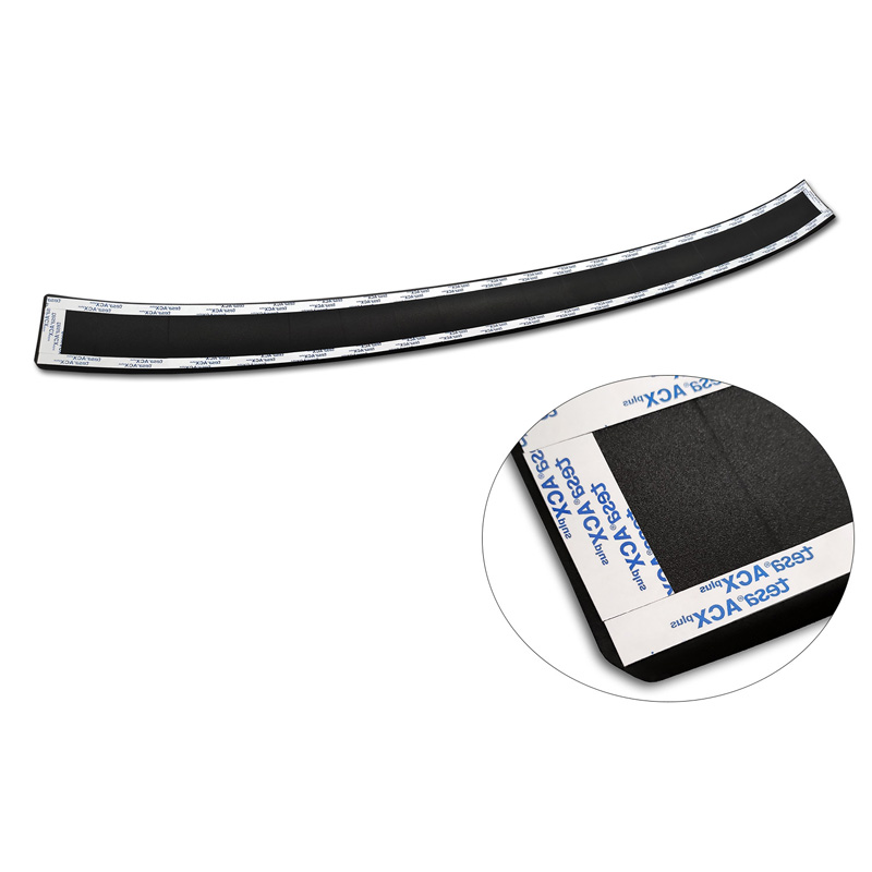 Matt Black Stainless Steel Rear bumper protector  Ford Kuga III ST-Line/Vignale/Hybrid ST-Line 2019-2024 & FL 2024- 'Ribs'