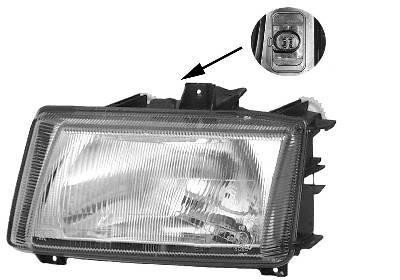 koplamp, H4, links, 01/2000-VW Caddy, 1995-2004