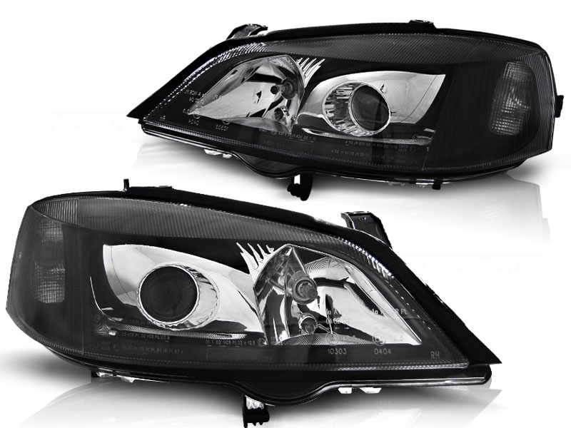 Headlights Opel Astra G Black