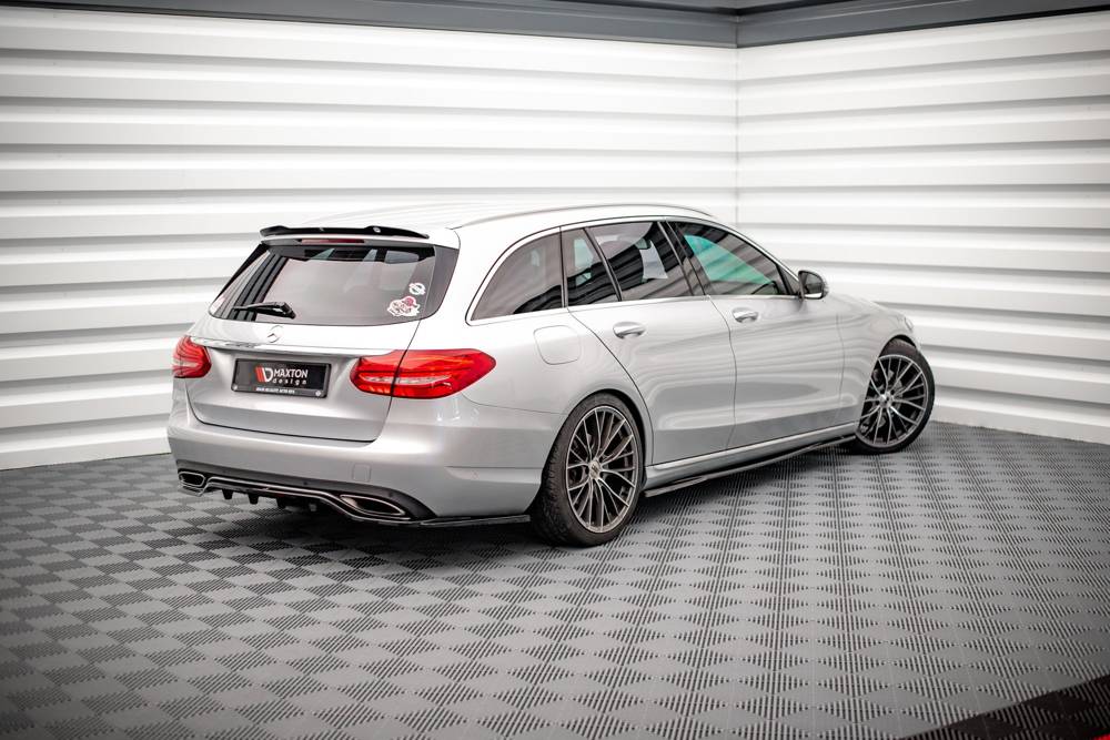 Diffuser passend voor Mercedes-Benz C Klasse Estate W205 Maxton Glans Zwart