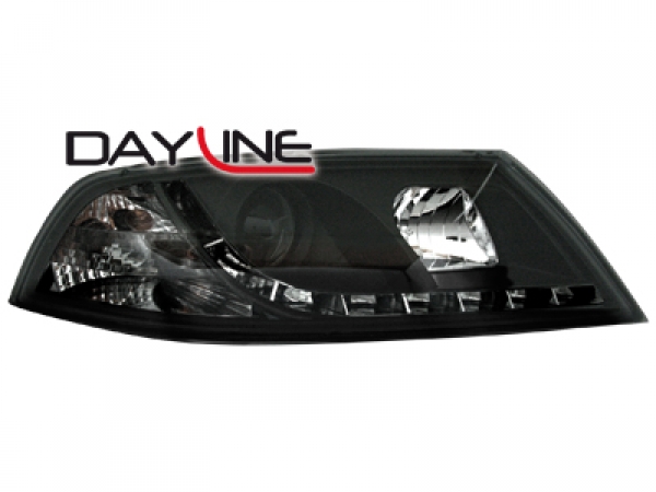 Headlights Skoda Octavia 05-09 Dayline Devil Eyes Black