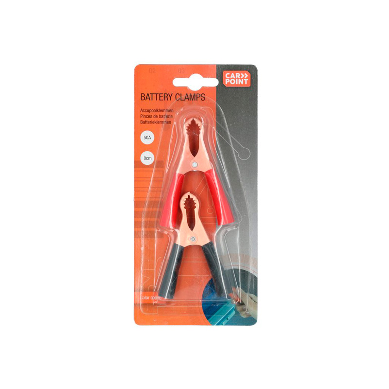 Carpoint Battery Crocodile Clips 50A 8cm