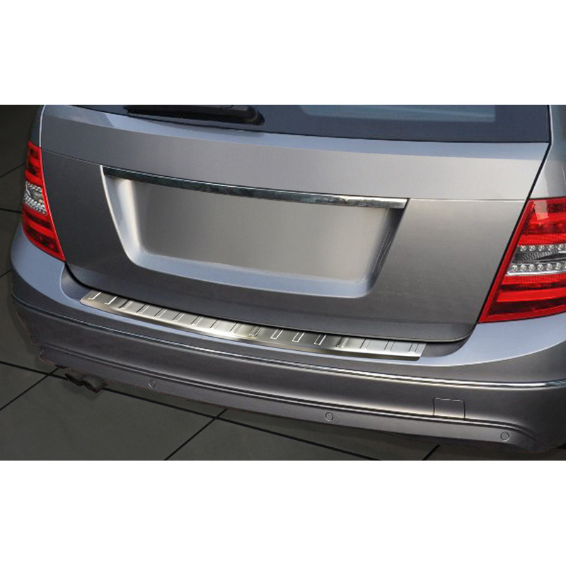 Stainless Steel Rear bumper protector  Mercedes C-Class W204 Kombi 2011-2014 'Ribs'