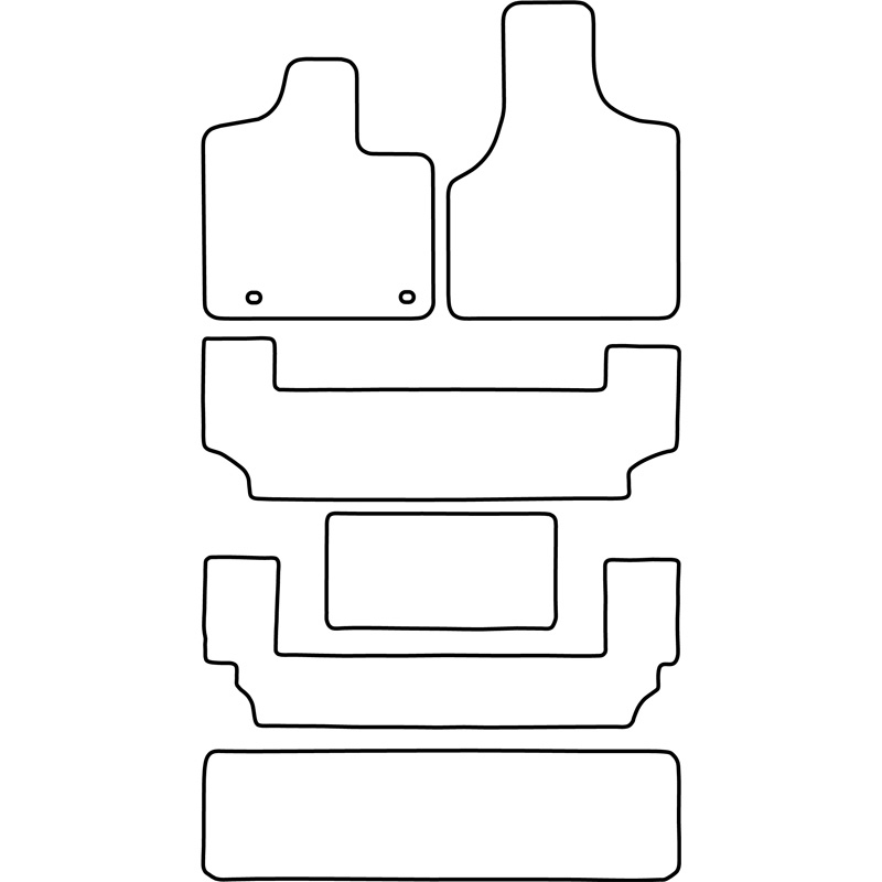 Set velour car mats  Chrysler Grand Voyager 2002-2009