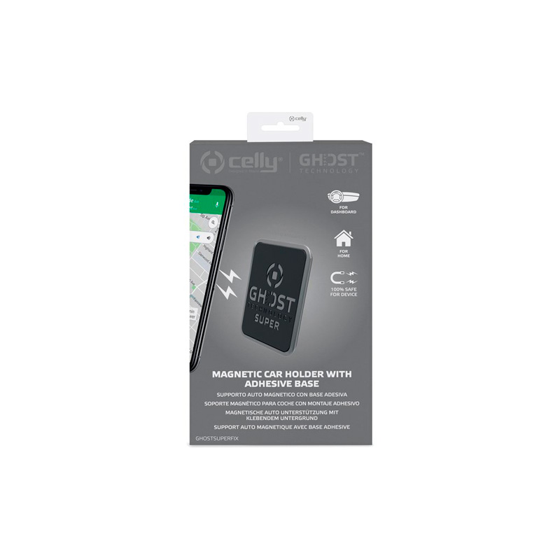 Celly Universal Magnetic Smartphone Holder Ghost Super Fix