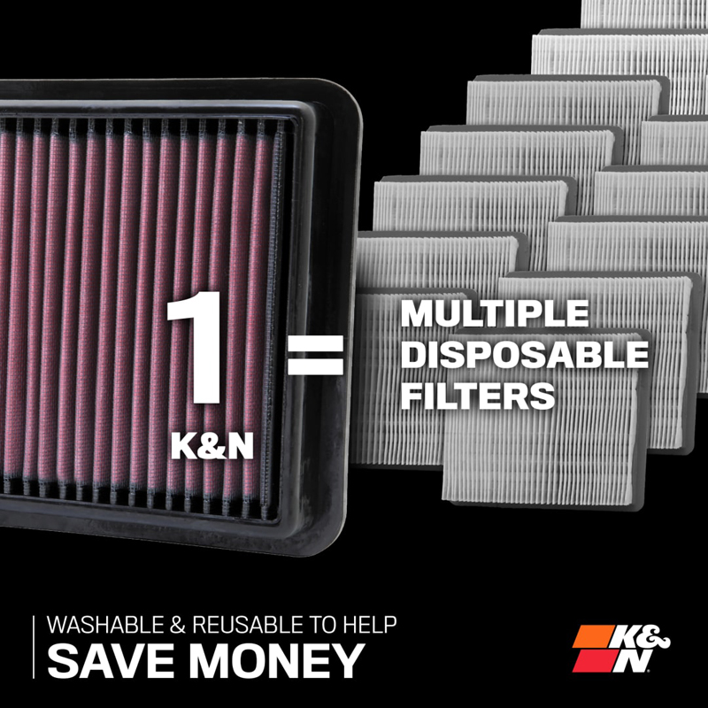 K&N Replacement Air Filter  Audi Q5 2.0 TFSi & SQ5 3.0 V6 2025- (incl. Sportback) (33-5159)