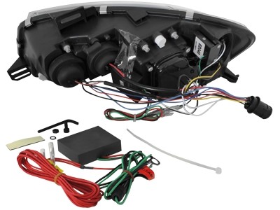 Headlights Fiat Stilo 3drs 01-08 Devil Eyes Dlite LED Chr