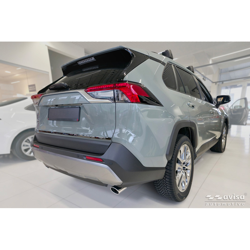Avisa Black Chrome Stainless Steel Tailgate Trim  Toyota RAV4 V (A5) 2018-