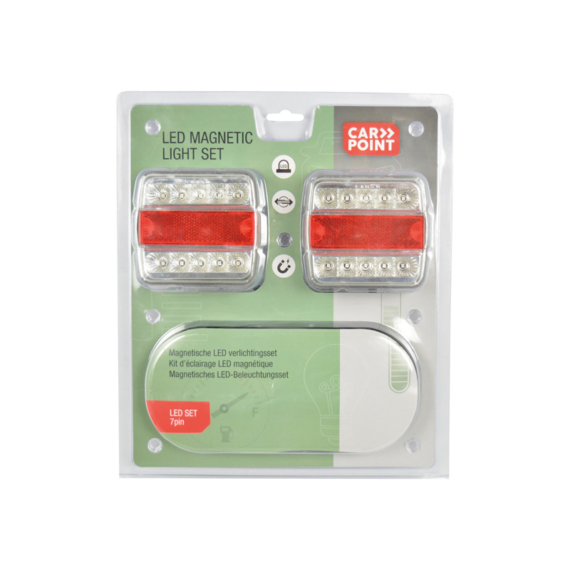 Carpoint LED Rear Trailer Light Set Magnet Mounting