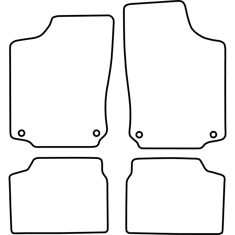 Set car mats  Opel Corsa C 2000-2006