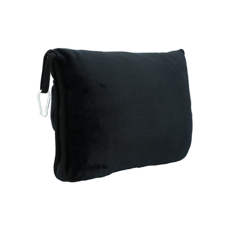 Carpoint Travel Blanket & Travel Pillow Black 2 in 1