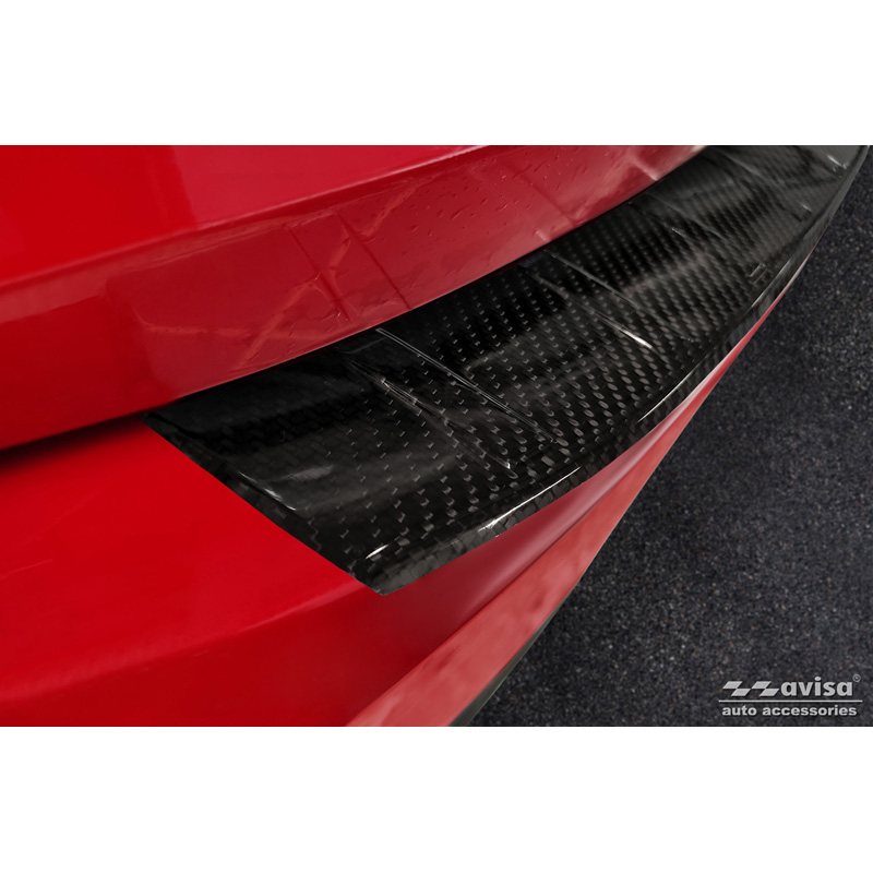 Real 3D Carbon Rear bumper protector  Audi Q3 Sportback 2019- 'Ribs'