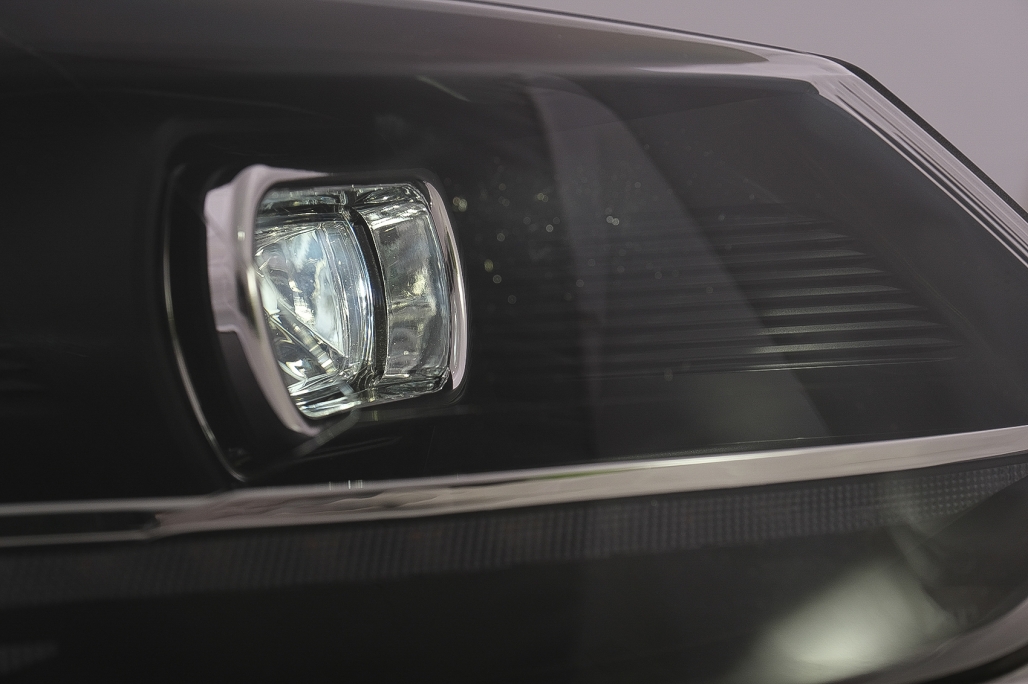Headlights VW Polo 6R / 6C LED Light Bar Devil Eye Look