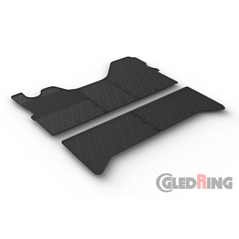 Rubber car mats set  Iveco Daily HD Double Cab 2014- (G profile 5-pieces)