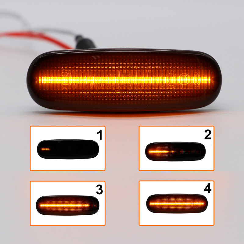 Set LED Side Indicators  Abarth/Fiat miscellany - Smoke - incl. Dynamic Running Light