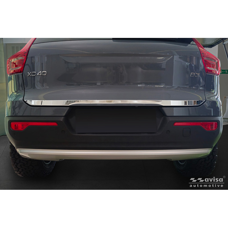 Avisa Chrome Stainless Steel Trunk Tailgate Trim Cover  Volvo XC40 (536) 2017-