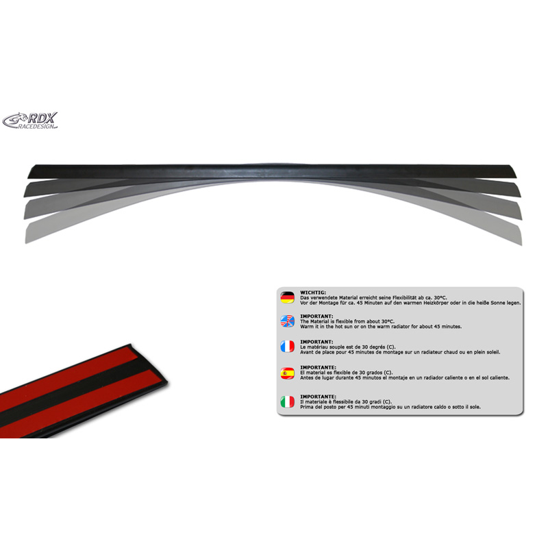 RDX Trunk spoiler lip  Volkswagen Taigo (CS1) 2021- (ABS)