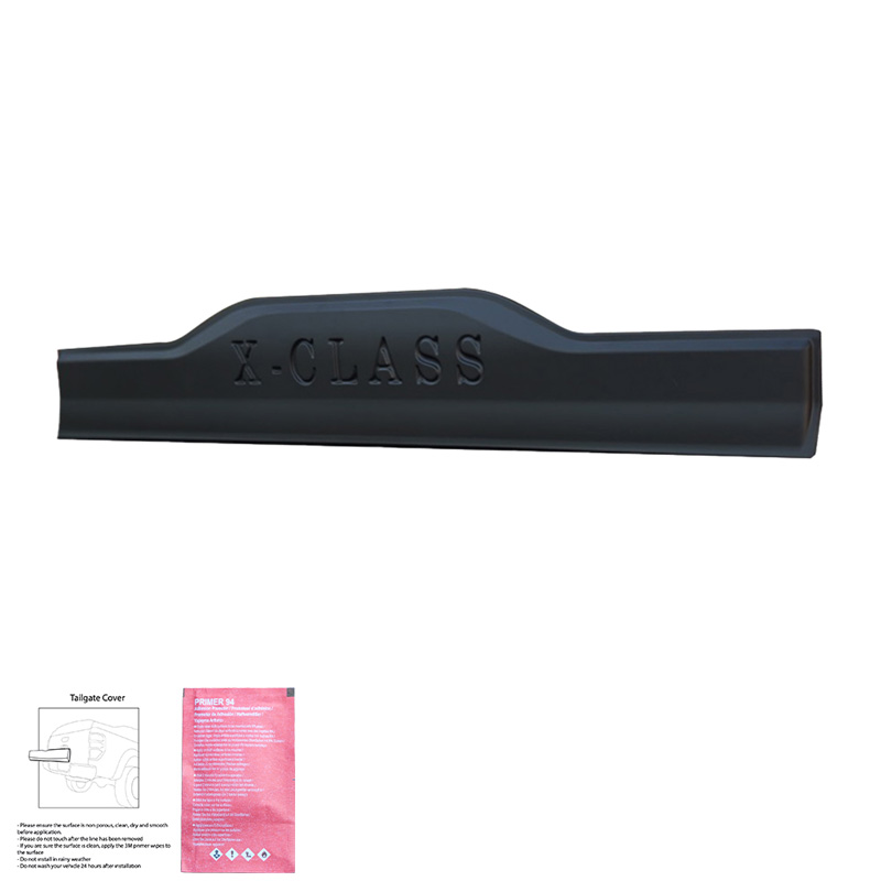 Tailgate Cover  Mercedes X-Class W470 2017- - Version 2 - Matt black