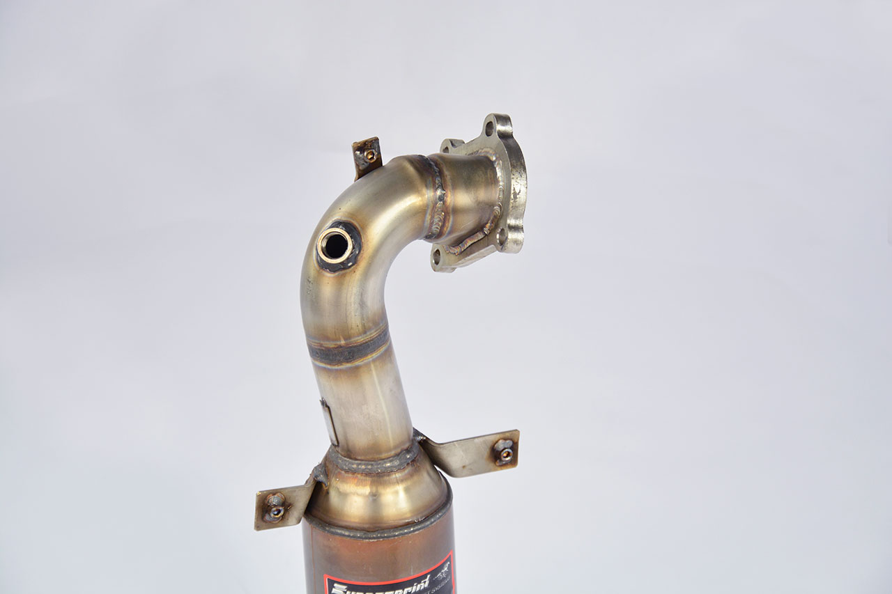 595 ABARTH 1.4T (145 Hp) 2015 Turbo downpipe kit + Metallic catalytic converter