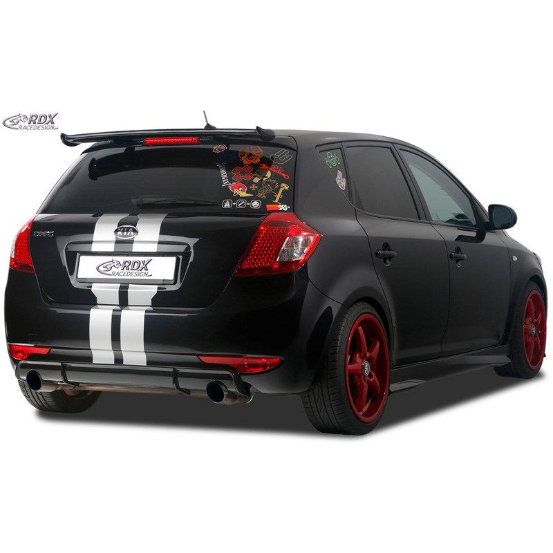 Rear bumper skirt 'Diffuser'  Kia Cee'd ED HB 2007-2012 (ABS glossy black)
