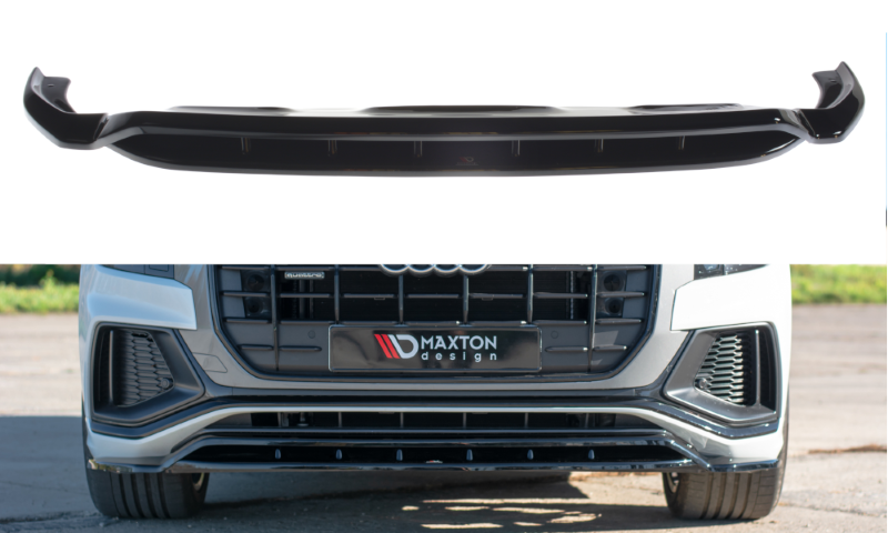 Voorspoiler Audi Q8 S-Line / SQ8 Maxton Glans Zwart