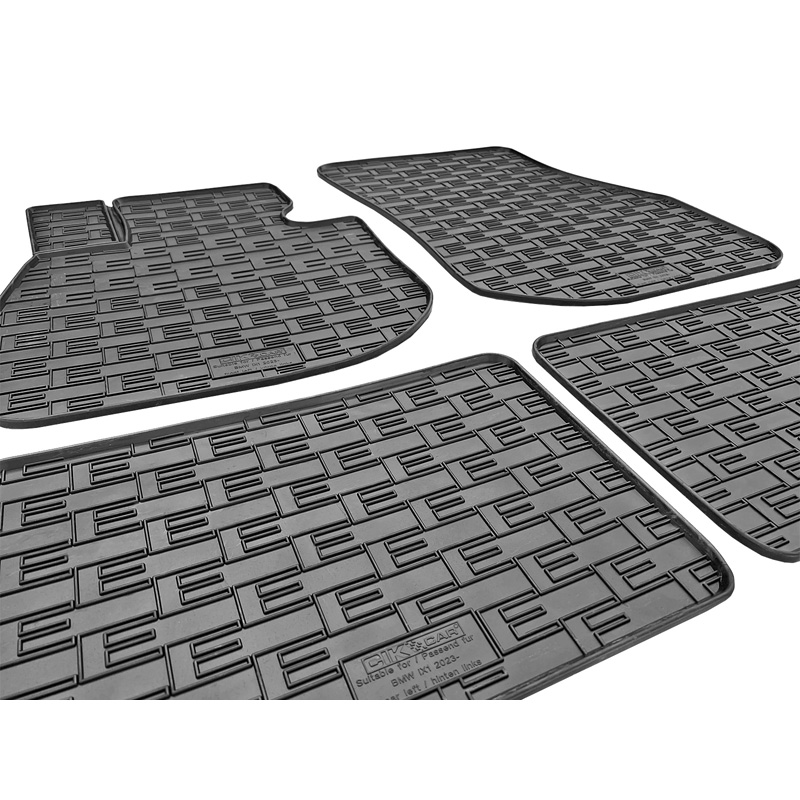 Rubber car mats set  BMW iX1 (U11) 2022- (4-pieces + fixing system)