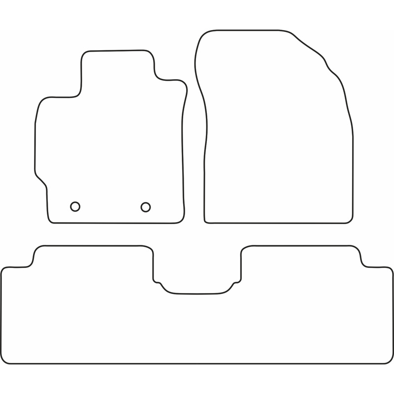 Set car mats  Toyota Auris 2007-2012