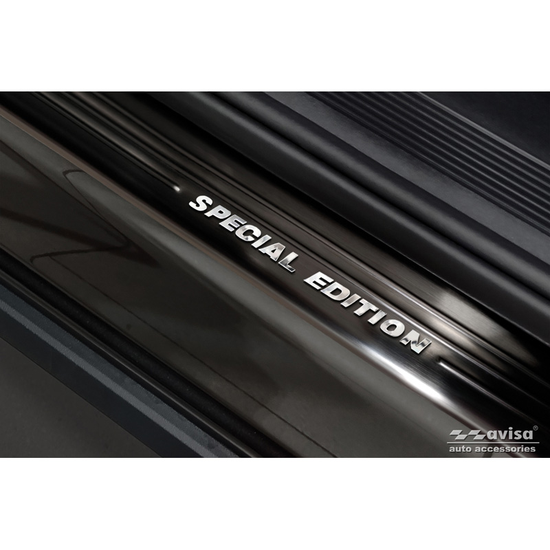 Black Stainless Steel Door sill protectors  Volkswagen ID.4 2020- - 'Special Edition' - 4-pieces