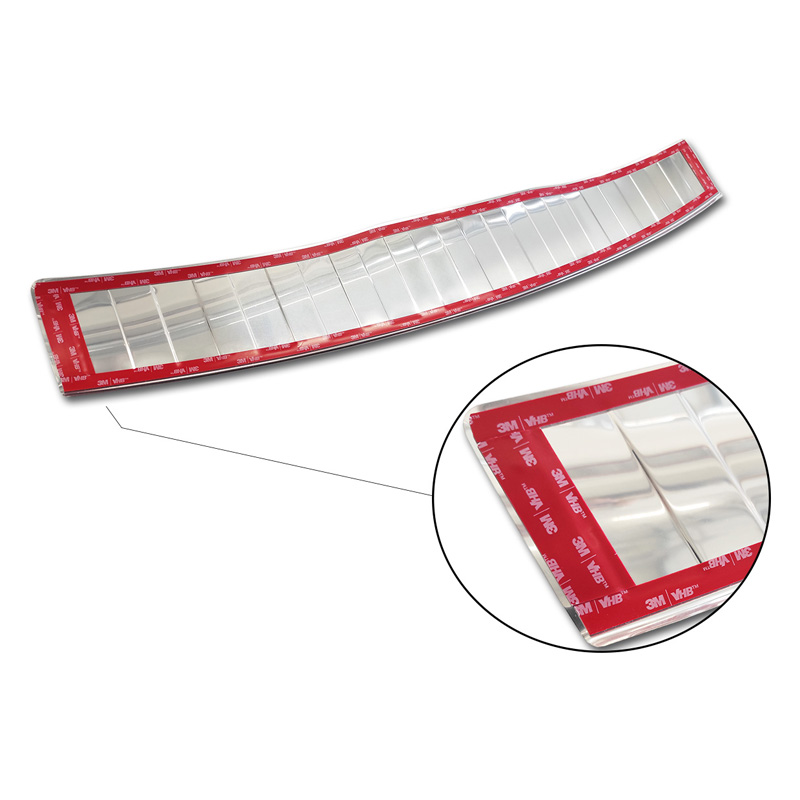 Stainless Steel Rear bumper protector  Renault Grand Scenic 2009-2013 & FL 2013-2016 'Ribs'