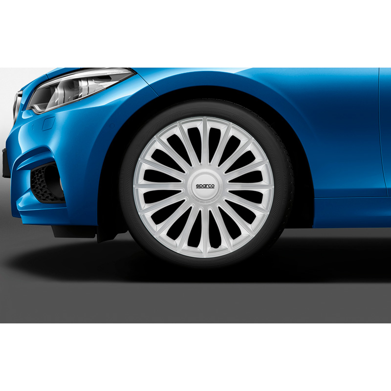 Sparco Wheel Covers Treviso - 15-inch - Silver - Set of 4 pieces