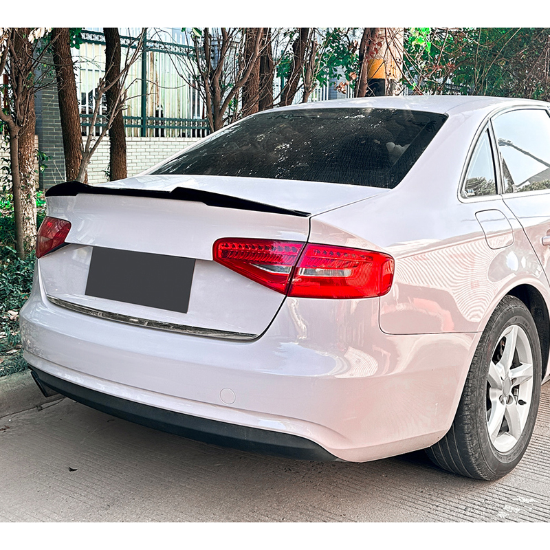 Rear spoiler  Audi A4 (B8) Sedan 2008-2015 (ABS Glossy Black)