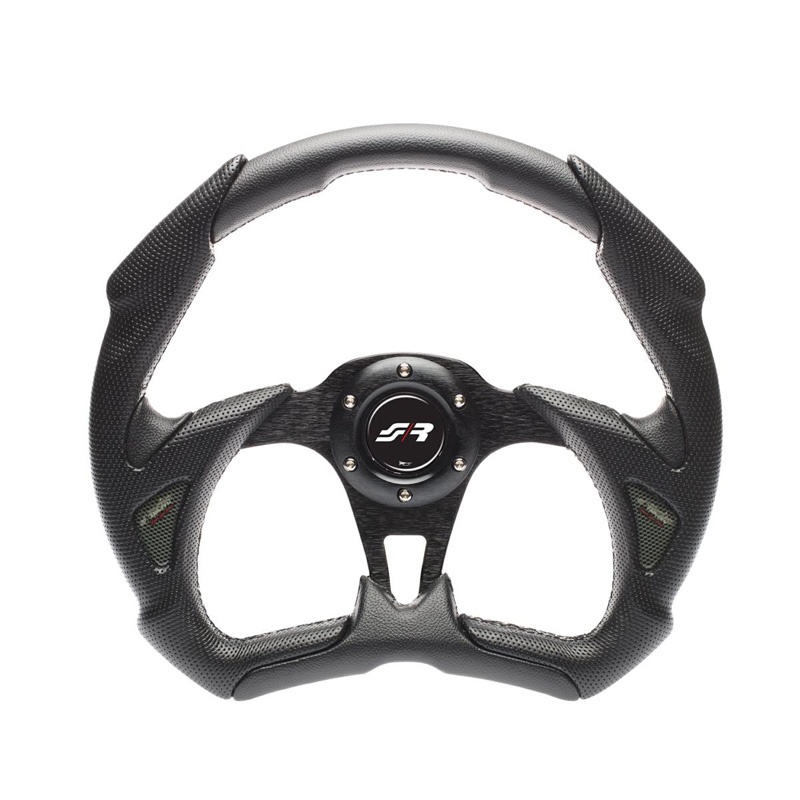 Simoni Racing Universal Steering Wheel X5 Poly Pelle - Black Ecoleather - Diameter 350mm