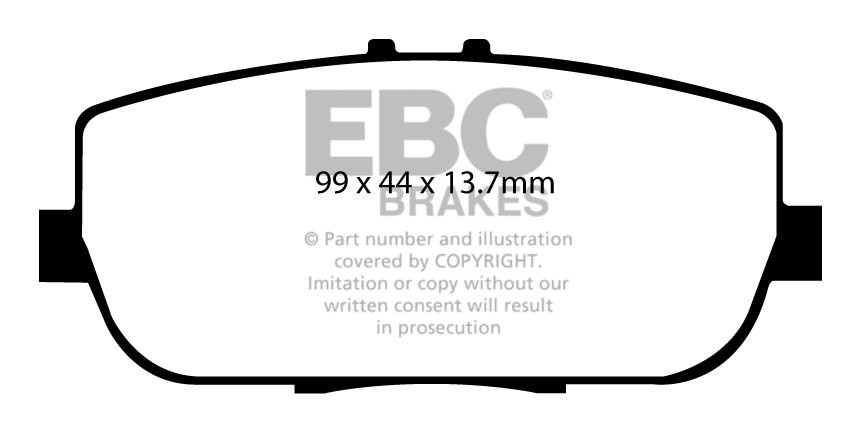EBC Brakes MAZDA MX5 1.8 2005-.. Remblokken achterzijde greenstu