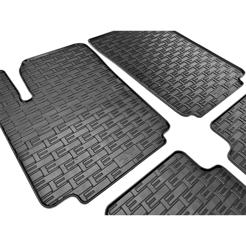Rubber car mats set  Seres 3 Electric 2021- (4-pieces + fixing system)